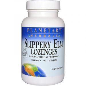Скользкий вяз (Slippery Elm Lozenges), Planetary Herbals, вкус мандарина, 150 мг, 200 леденцов (Default)