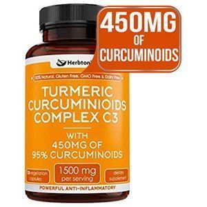 Куркуминоиды с биоперином, Tumeric Curcuminoids Complex C3, Herbtonics, 120 вегетарианских капсул