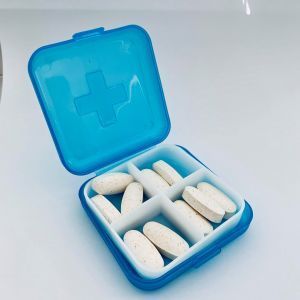 Організатор для вітамінів блакитний, Pill Box, 1 шт
