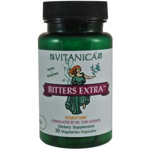Поддержка пищеварения, Bitters Extra, Vitanica, 30 вегетарианских капсул
