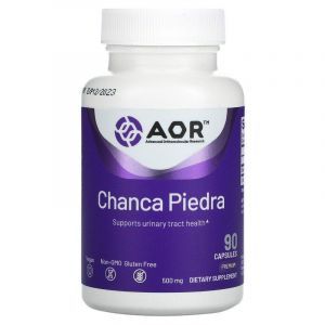 Филлантус нирури, Chanca Piedra, Advanced Orthomolecular Research AOR, 90 капсул