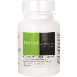 Коэнзим Q10, Coenzyme Q10, DaVinci Laboratories of  Vermont, 100 мг, 30 жевательных таблеток