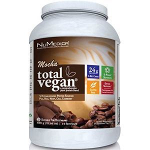 Растительный протеин, Total Vegan, NuMedica, для веганов, вкус кофе мокко, порошок, 620 г