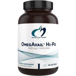 Рыбий жир, OmegAvail Hi-Po, Designs for Health, 1500 мг, 120 гелевых капсул