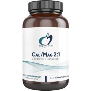 Кальций и магний, Cal/Mag 2:1, Designs for Health, 300 мг / 150 мг, 180 вегетарианских капсул