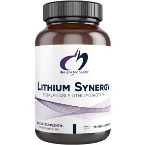 Литий, Lithium Synergy, Designs for Health, 5 мг, 120 вегетарианских капсул