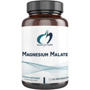 Магний (малат), Magnesium Malate, Designs for Health, 360 мг, 120 вегетарианских капсул