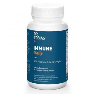 Ежедневная иммунная поддержка с антиоксидантами, грибами и травами, Immune Daily, Dr Tobias, 60 капсул