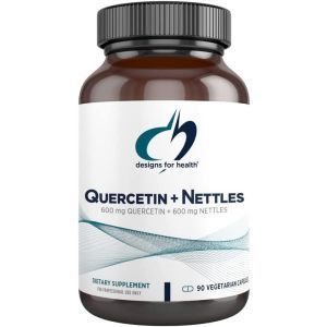 Кверцетин + крапива, Quercetin + Nettles, Designs for Health, 90 вегетарианских капсул
