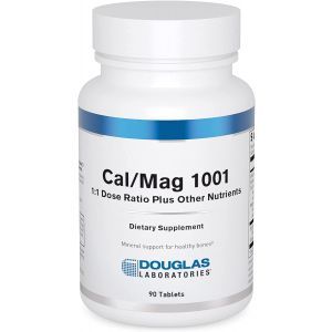 Кальций и магний, Cal/Mag 1001 (1:1 Dose Ratio), Douglas Laboratories, для поддержки здоровой структуры костей, 90 таблеток
