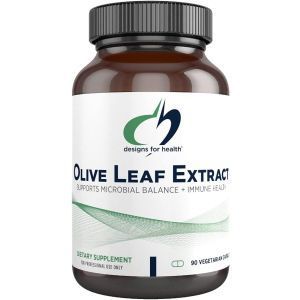 Экстракт листьев оливы, Olive Leaf, Designs for Health, 500 мг, 90 вегетарианских капсул