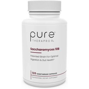 Сахаромицеты буларди, Saccharomyces 10 B, PURE Therapro Rx, пробиотические дрожжи, 10 млрд.КОЕ, 120 вегетарианских капсул