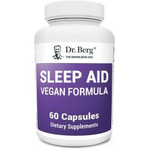 Поддержка сна для вегетарианцев, Sleep Aid, Dr. Berg’s, 60 вегетарианских капсул