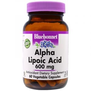 Альфа-липоевая кислота, Alpha Lipoic Acid, Bluebonnet Nutrition, 600 мг, 60 капсул (Default)