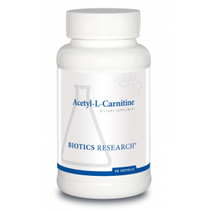 Ацетил-L-карнитин, Acetyl-L-Carnitine, Biotics Research, 90 капсул