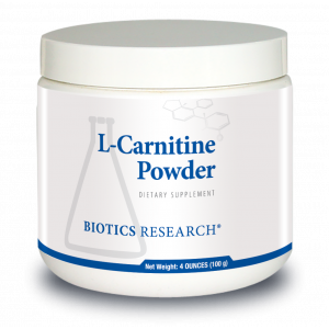 L-карнитин, L-Carnitine Powder, Biotics Research, 100 г.