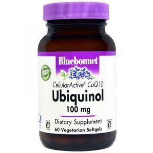 Убихинол CoQH, Ubiquinol, Bluebonnet Nutrition, 100 мг, 60 капсул (Default)