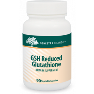 Пониженный Глутатион, GSH Reduced Glutathione, Genestra Brands, 90 вегетарианских капсул