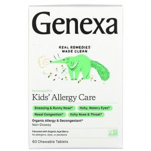 Средство от аллергии для детей, Allergy-D for Children, Genexa LLC, 60 таб.