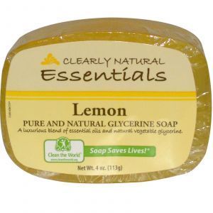 Мыло глицериновое лимон, Clearly Natural, 113 гр.