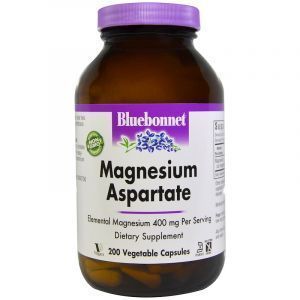 Магний аспартат, Magnesium Aspartate, Bluebonnet Nutrition, 200 капсул (Default)