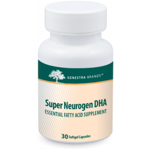 Поддержка памяти, когнитивного и нейронального  здоровья, Super Neurogen DHA, Genestra Brands, 30 гелевых капсул