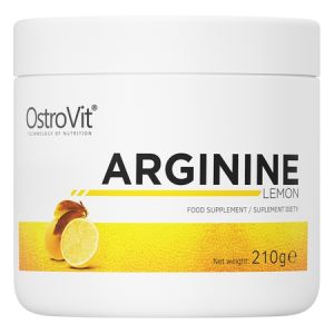 Аргинин, Arginine, OstroVit, вкус лимона, 210 г
