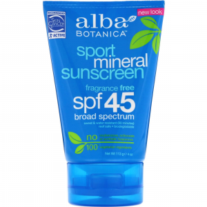 Солнцезащитный крем SPF 30, Sunscreen, Alba Botanica, чувствительный, без запаха, 113 гр. (Default)