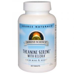 L-Теанин, Theanine Serene, Source Naturals, 60 таблеток (Default)