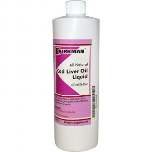 Рыбий жир из печени трески, Cod Liver Oil, Kirkman Labs, жидкий, 473 мл (Default)