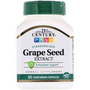 Экстракт виноградных косточек (Grape Seed), 21st Century, 60 кап. (Default)