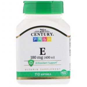 Витамин Е, Vitamin E- 400, 21st Century, 110 кап. (Default)