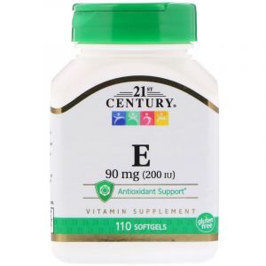 Витамин Е- 200, Vitamin E, 21st Century, 110 кап. (Default)