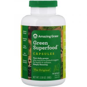 Зеленая пища, Amazing Grass, Green SuperFood, 650 мг, 150 капсул (Default)