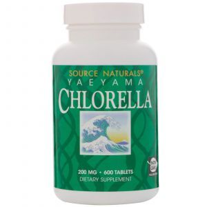 Хлорелла, Source Naturals, 200 мг, 600 таблеток (Default)
