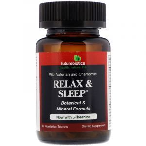 Здоровый сон и релаксация, Relax & Sleep, FutureBiotics, 60 растительных таблеток (Default)