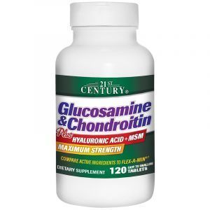 Глюкозамин и хондроитин, Glucosamine & Chondroitin, 21st Century, 120 таб. (Default)
