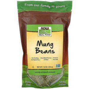 Бобы маш, Mung Beans, Now Foods, 454 грамм