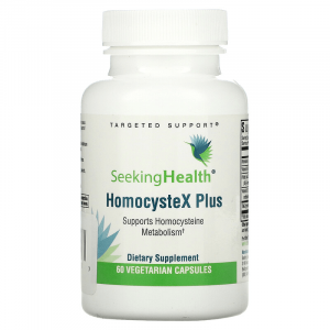 Поддержка метаболизма гомоцистеина, HomocysteX Plus, Seeking Health, 60 вегетарианских капсул
