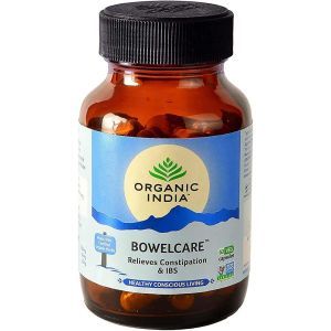 Слабительное средство, Bowelcare, Organic India, 60 вегетарианских капсул
