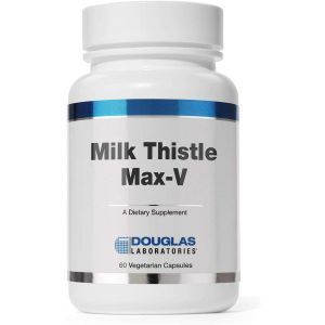 Расторопша, поддержка печени, Milk Thistle Max-V, Douglas Laboratories, 60 капсул