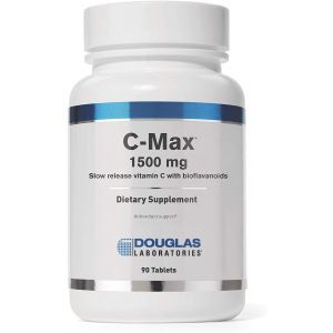 Витамин C, поддержка кожи, кровеносных сосудов, сухожилий, суставных хрящей и костей, C-Max, Douglas Laboratories, 1500 мг., 90 таблеток с замедленным высвобождением