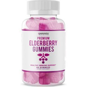 Бузина, поддержка иммунитета, Elderberry Gummies, Havasu Nutrition, 100 мг 60 жевательных конфет