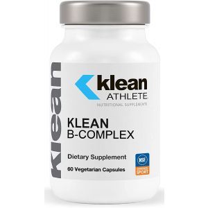 В-комплекс для спортсменов, Klean B-Complex, Klean Athlete, поддержка выработки энергии, сердечно-сосудистой функции и нормальных клеточных функций, 60 вегетарианских капсул
