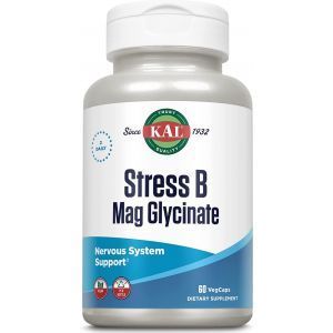 Магний глицинат против стресса, Stress B Mag Glycinate, KAL, 60 капсул