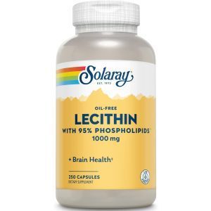 Лецитин из сои, Lecithin, Solaray, 1000 мг, 250 капсул  