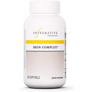 Железо, Iron Complex, Integrative Therapeutics, 50 мг, 90 гелевых капсул
