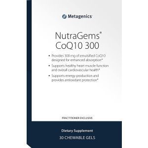Коэнзим Q10, NutraGems CoQ10, Metagenics, 300 мг, 30 жевательных таблеток
