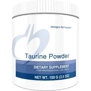 Таурин, Taurine, Designs for Health, 1500 мг, порошок, 100 г