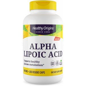 Альфа-липоевая кислота, Alpha Lipoic Acid, Healthy Origins, 600 мг, 150 капсул